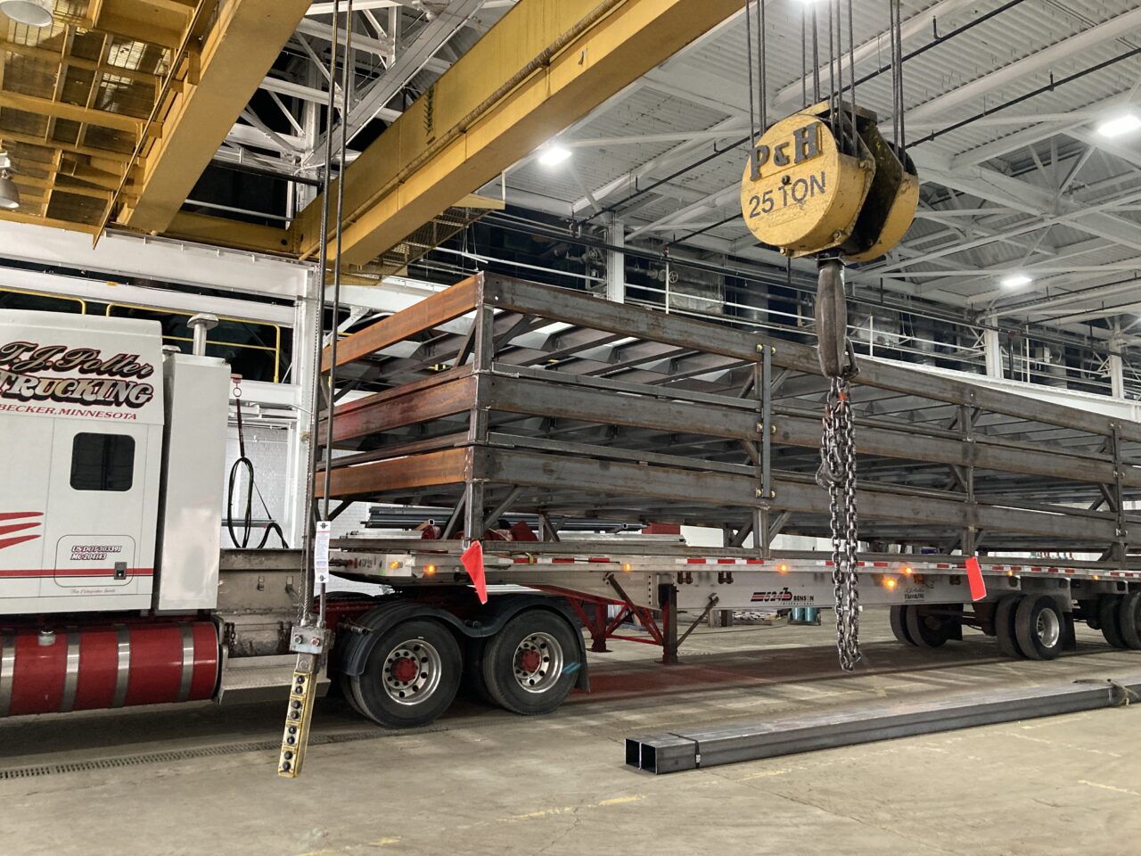 Roof Structure ready for Shipment roof structure shipment
